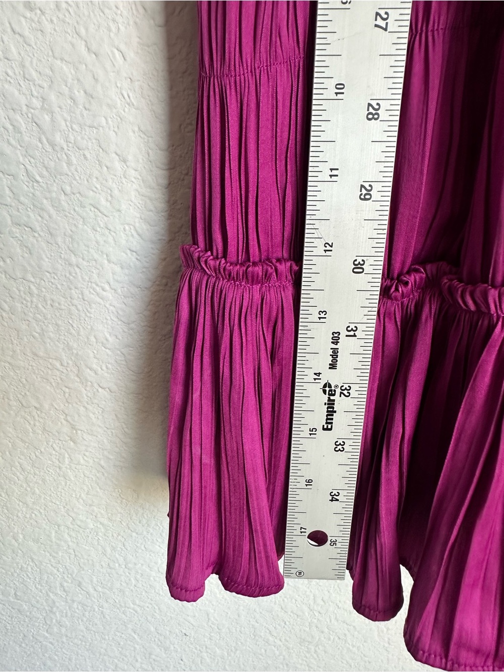 Maeve Anthropologie Tasha Smocked pleated purple Mini Dress Small NWT bohemian - Picture 11 of 15